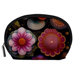 Ai Generated Floral Pattern Flowers Floral Accessory Pouch (large) by Ravend