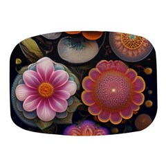 Ai Generated Floral Pattern Flowers Floral Mini Square Pill Box by Ravend