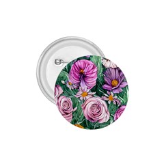 Budding And Captivating Flowers 1.75  Buttons