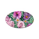 Budding And Captivating Flowers Sticker (Oval) Front