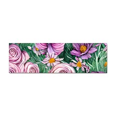 Budding And Captivating Flowers Sticker (Bumper)