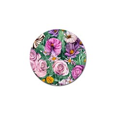 Budding And Captivating Flowers Golf Ball Marker by GardenOfOphir