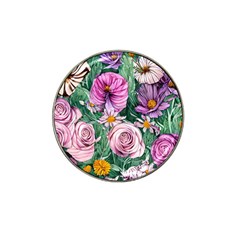 Budding And Captivating Flowers Hat Clip Ball Marker (4 pack)