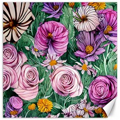 Budding And Captivating Flowers Canvas 12  x 12 