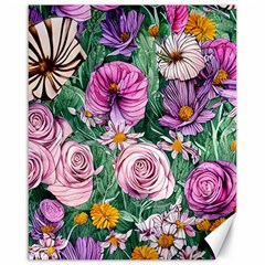 Budding And Captivating Flowers Canvas 16  x 20 