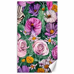 Budding And Captivating Flowers Canvas 40  x 72 