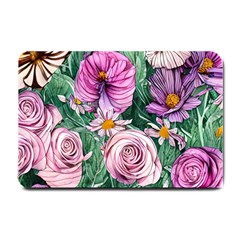 Budding And Captivating Flowers Small Doormat