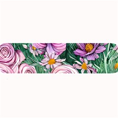 Budding And Captivating Flowers Large Bar Mat