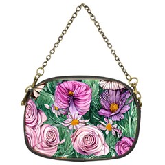 Budding And Captivating Flowers Chain Purse (Two Sides)