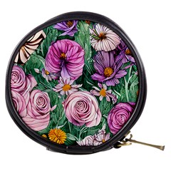 Budding And Captivating Flowers Mini Makeup Bag