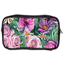 Budding And Captivating Flowers Toiletries Bag (One Side)