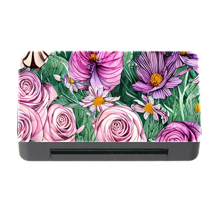 Budding And Captivating Flowers Memory Card Reader with CF