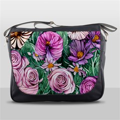 Budding And Captivating Flowers Messenger Bag