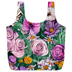 Budding And Captivating Flowers Full Print Recycle Bag (xl) by GardenOfOphir