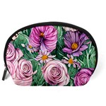 Budding And Captivating Flowers Accessory Pouch (Large) Back