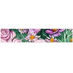 Budding And Captivating Flowers Large Premium Plush Fleece Scarf  Front