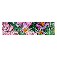 Budding And Captivating Flowers Banner And Sign 4  X 1  by GardenOfOphir