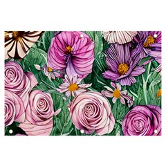 Budding And Captivating Flowers Banner and Sign 6  x 4 