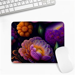 Ai Generated Flowers Plants Petals Buds Small Mousepad by Ravend