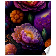 Ai Generated Flowers Plants Petals Buds Canvas 8  X 10  by Ravend