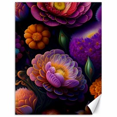 Ai Generated Flowers Plants Petals Buds Canvas 18  X 24  by Ravend