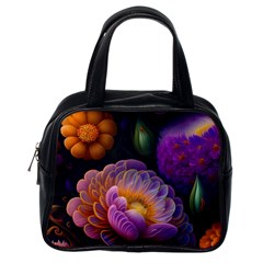 Ai Generated Flowers Plants Petals Buds Classic Handbag (one Side) by Ravend