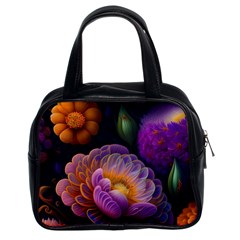 Ai Generated Flowers Plants Petals Buds Classic Handbag (two Sides) by Ravend