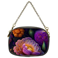 Ai Generated Flowers Plants Petals Buds Chain Purse (one Side) by Ravend