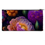 Ai Generated Flowers Plants Petals Buds Pencil Case Back