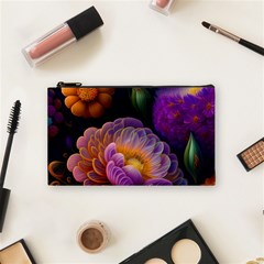 Ai Generated Flowers Plants Petals Buds Cosmetic Bag (small) by Ravend