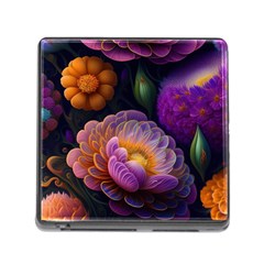 Ai Generated Flowers Plants Petals Buds Memory Card Reader (square 5 Slot) by Ravend