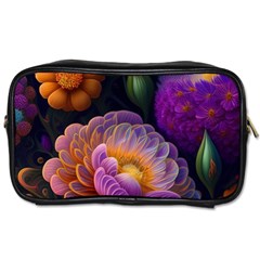 Ai Generated Flowers Plants Petals Buds Toiletries Bag (one Side) by Ravend