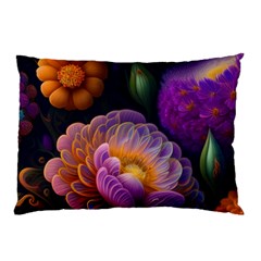 Ai Generated Flowers Plants Petals Buds Pillow Case (two Sides) by Ravend