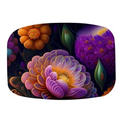 Ai Generated Flowers Plants Petals Buds Mini Square Pill Box by Ravend