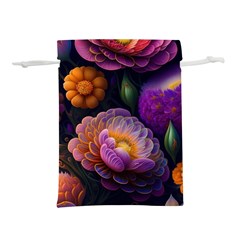 Ai Generated Flowers Plants Petals Buds Lightweight Drawstring Pouch (s) by Ravend