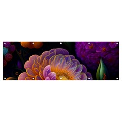 Ai Generated Flowers Plants Petals Buds Banner And Sign 12  X 4 