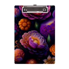 Ai Generated Flowers Plants Petals Buds A5 Acrylic Clipboard by Ravend