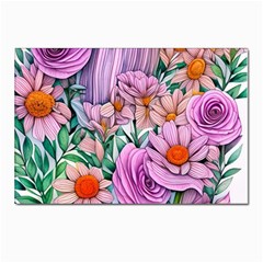 Bright And Brilliant Bouquet Postcard 4 x 6  (pkg Of 10) by GardenOfOphir