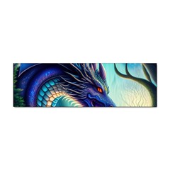 Ai Generated Dragon Fractal Art Texture Sticker (bumper) by Ravend