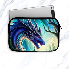 Ai Generated Dragon Fractal Art Texture Apple Ipad Mini Zipper Cases by Ravend