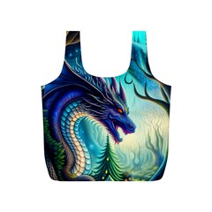 Ai Generated Dragon Fractal Art Texture Full Print Recycle Bag (s) by Ravend