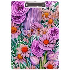 Bright And Brilliant Bouquet A4 Acrylic Clipboard by GardenOfOphir