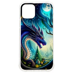 Ai Generated Dragon Fractal Art Texture Iphone 12/12 Pro Tpu Uv Print Case by Ravend