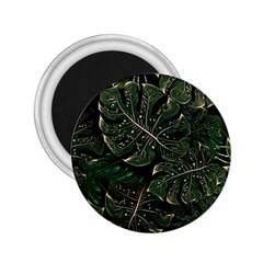 Monstera Plant Tropical Jungle Leaves Pattern 2 25  Magnets by Ravend