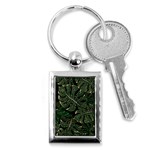 Monstera Plant Tropical Jungle Leaves Pattern Key Chain (Rectangle) Front