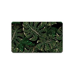 Monstera Plant Tropical Jungle Leaves Pattern Magnet (name Card) by Ravend