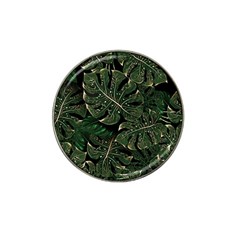 Monstera Plant Tropical Jungle Leaves Pattern Hat Clip Ball Marker by Ravend