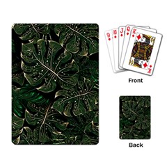 Monstera Plant Tropical Jungle Leaves Pattern Playing Cards Single Design (rectangle) by Ravend