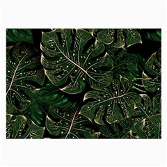 Monstera Plant Tropical Jungle Leaves Pattern Large Glasses Cloth by Ravend