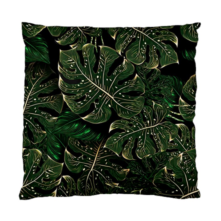 Monstera Plant Tropical Jungle Leaves Pattern Standard Cushion Case (Two Sides)